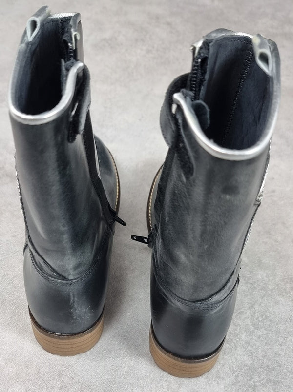 Bottes filles Hip noir étoile 36 Réf: C0247