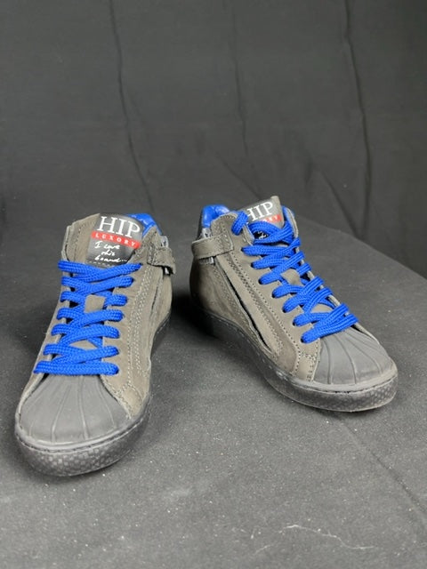 Baskets Bottines Hip en cuir Gris - 26 Réf: C131