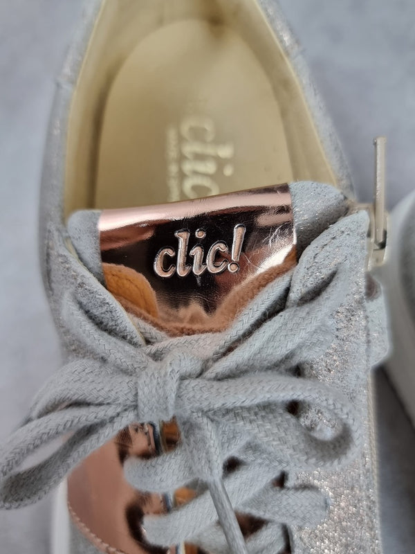 Baskets femme Clic! gris métallisé - 37 Réf: C243