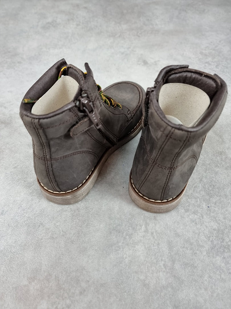 Bottines garçon en cuir clic! marron - Taille 29 C240
