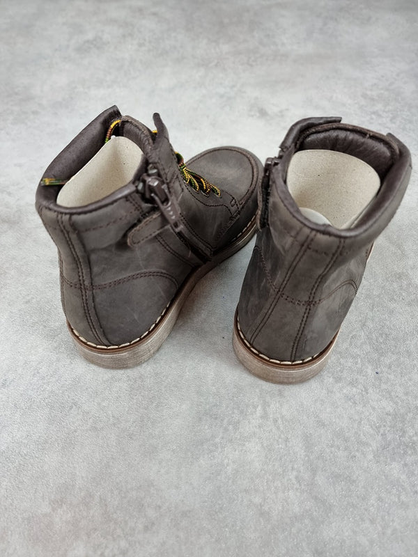 Bottines garçon en cuir clic! marron - Taille 29 C240