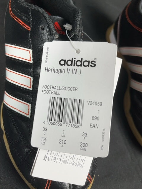 Chaussures de football salle enfant adidas noires - 33 Réf: C068