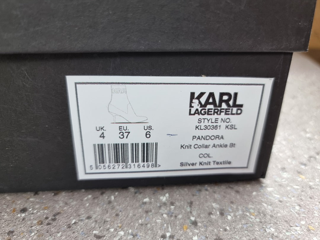 Bottines à talon Karl Lagerfeld Pandora Argenté - 37