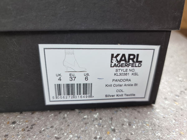 Bottines à talon Karl Lagerfeld Pandora Argenté - 37