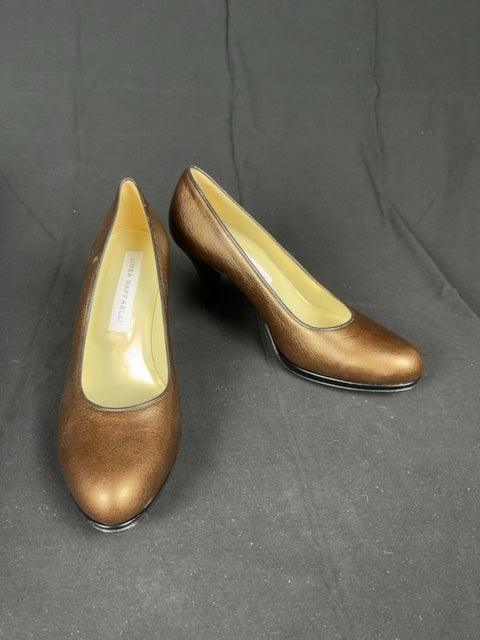 Escarpins Linea Raffaelli en cuir marron - 39.5 Réf: C065