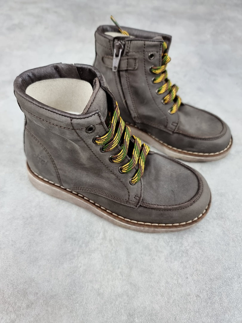 Bottines garçon en cuir clic! marron - Taille 29 C240