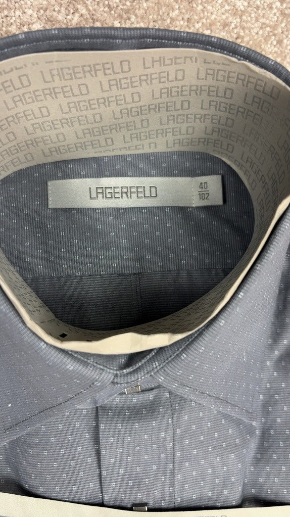 Chemise Karl Lagerfeld Gris - Taille 40 - 102 Réf: 0376 Image secondaire du produit