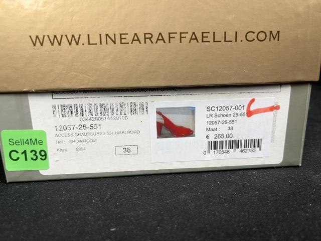 Escarpins Linea Raffaelli rouge - 38 Réf: C139