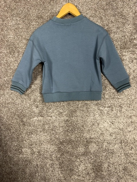 sweat Ikks bleu-grise - 4 ans / 104 cm Réf: 612
