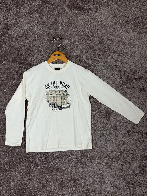 T-shirt manches longues Ikks écru - 8 ans