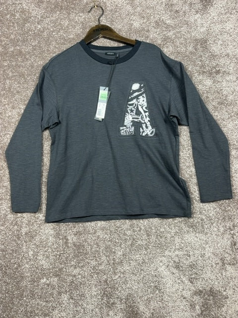 T-shirt manches longues Ikks gris - 12a Réf: 0649 Image principale du produit