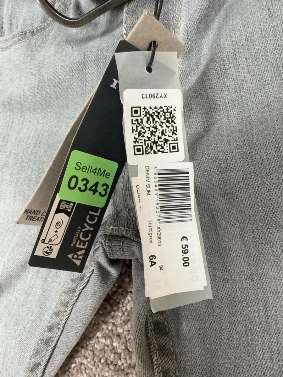 Jean Slim Ikks Gris Avec Ceinture - 6 Ans Réf: 0343