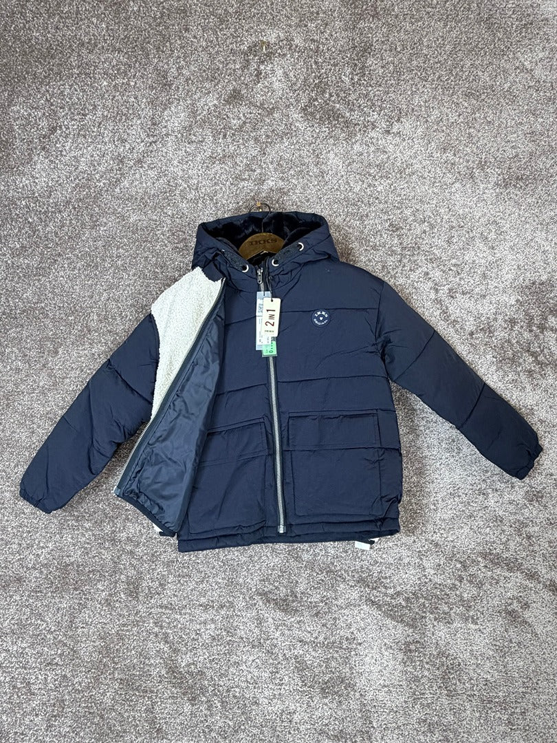 Doudoune Ikks Marine Et Blanc - 5 Ans Réf: 0117