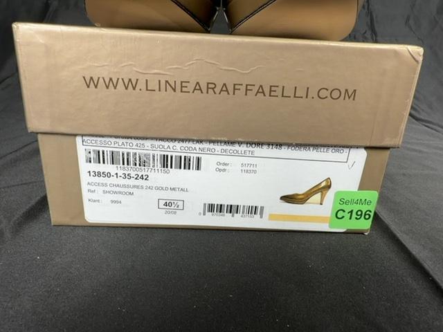 Escarpins Linea Raffaelli Doré - 40.5 Réf: 196