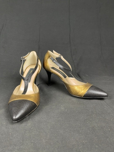 Escarpins Linea Raffaelli Doré - 38.5 Réf: C158