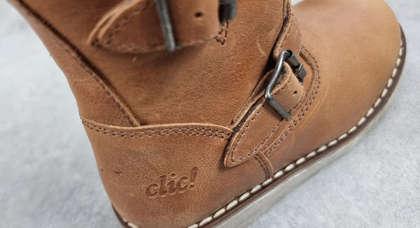 Bottine Clic! cuir Marron - Pointure 25 C024