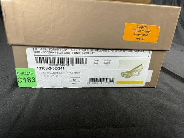 Escarpins Linea Raffaelli doré - 41 Réf: 183