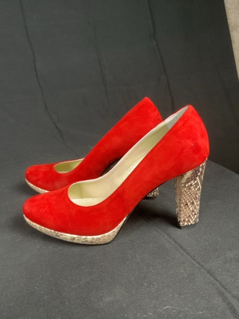Escarpins Linea Raffaelli Rouge - 38.5 Réf: C141