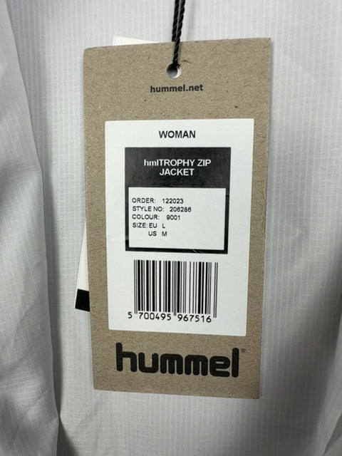 Veste running Hummel Trophy Zip Jacket blanche - Taille : L Réf: 453