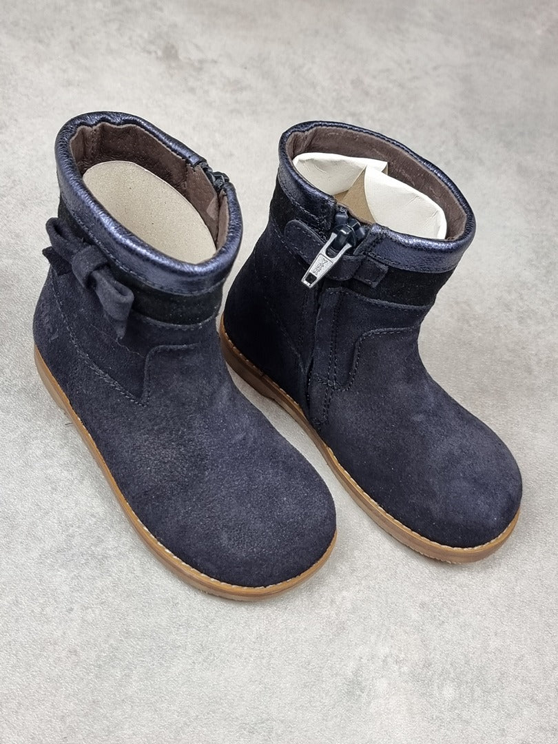 Bottines enfant Clic! en cuir daim bleu - Pointure 24 C015