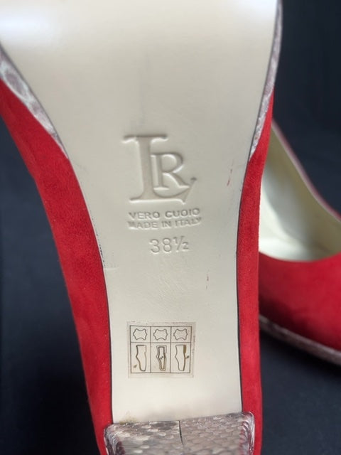 Escarpins Linea Raffaelli Rouge - 38.5 Réf: C141