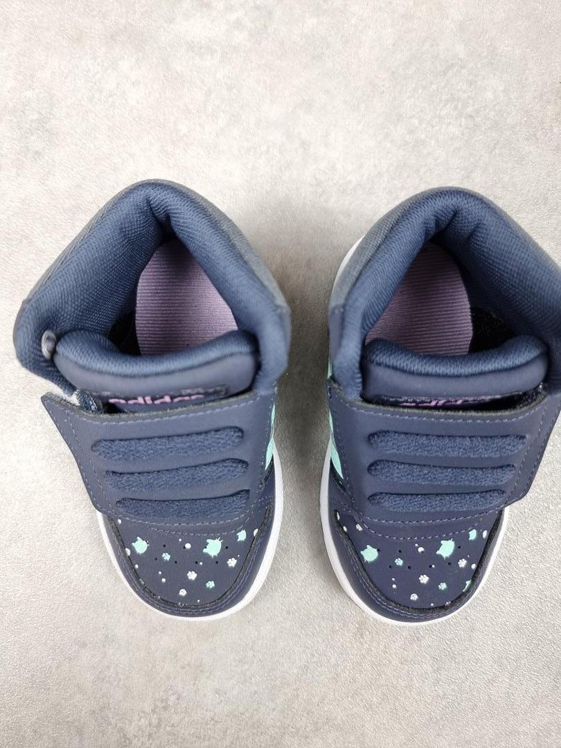 Baskets bébé Adidas Hoops Mid marine - Taille 22 C004