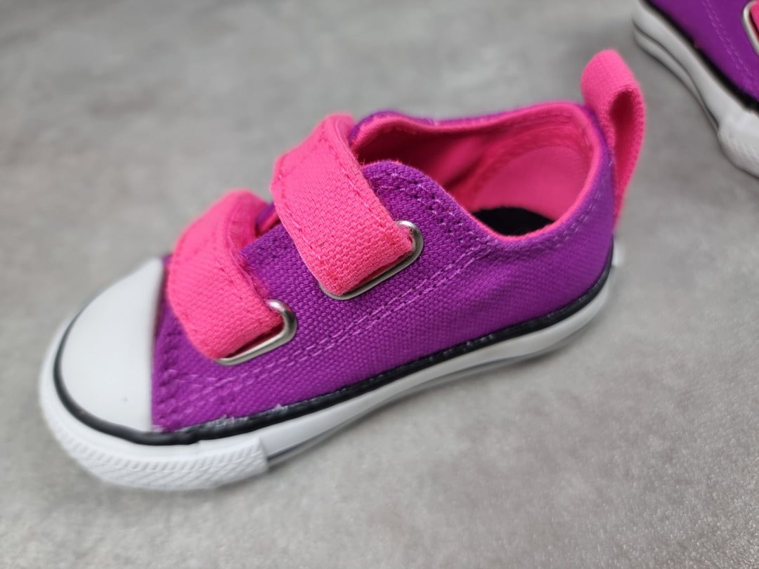 Baskets bébé fille Converse violet - Taille 20 Réf: C002