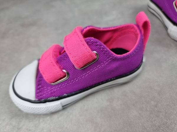 Baskets bébé fille Converse violet - Taille 20 Réf: C002