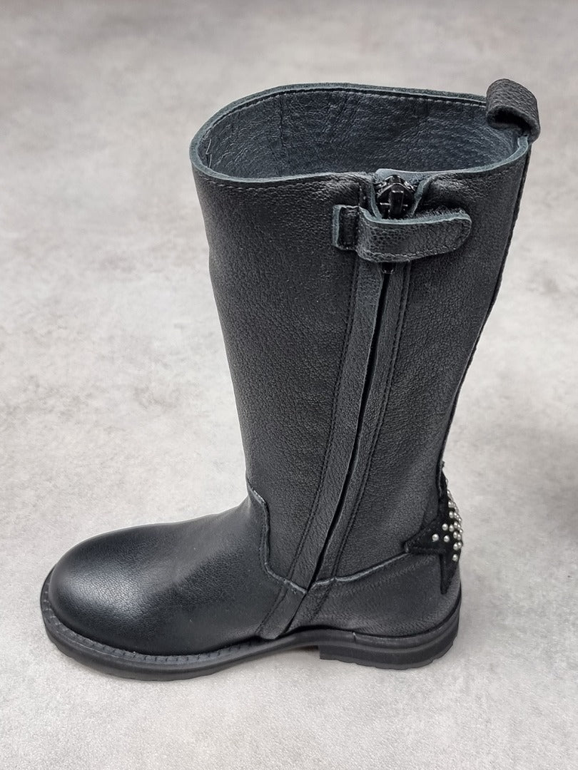 Bottes fille mi-hautes Hip noires - Taille 29 Réf: C0246