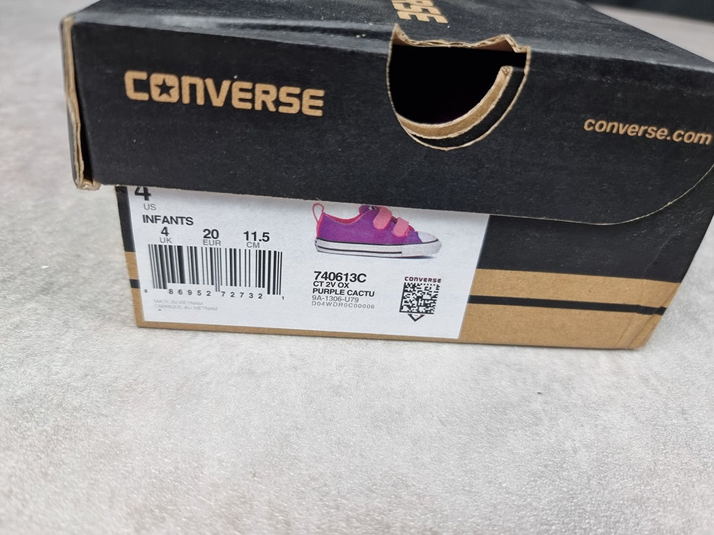 Baskets bébé fille Converse violet - Taille 20 Réf: C002