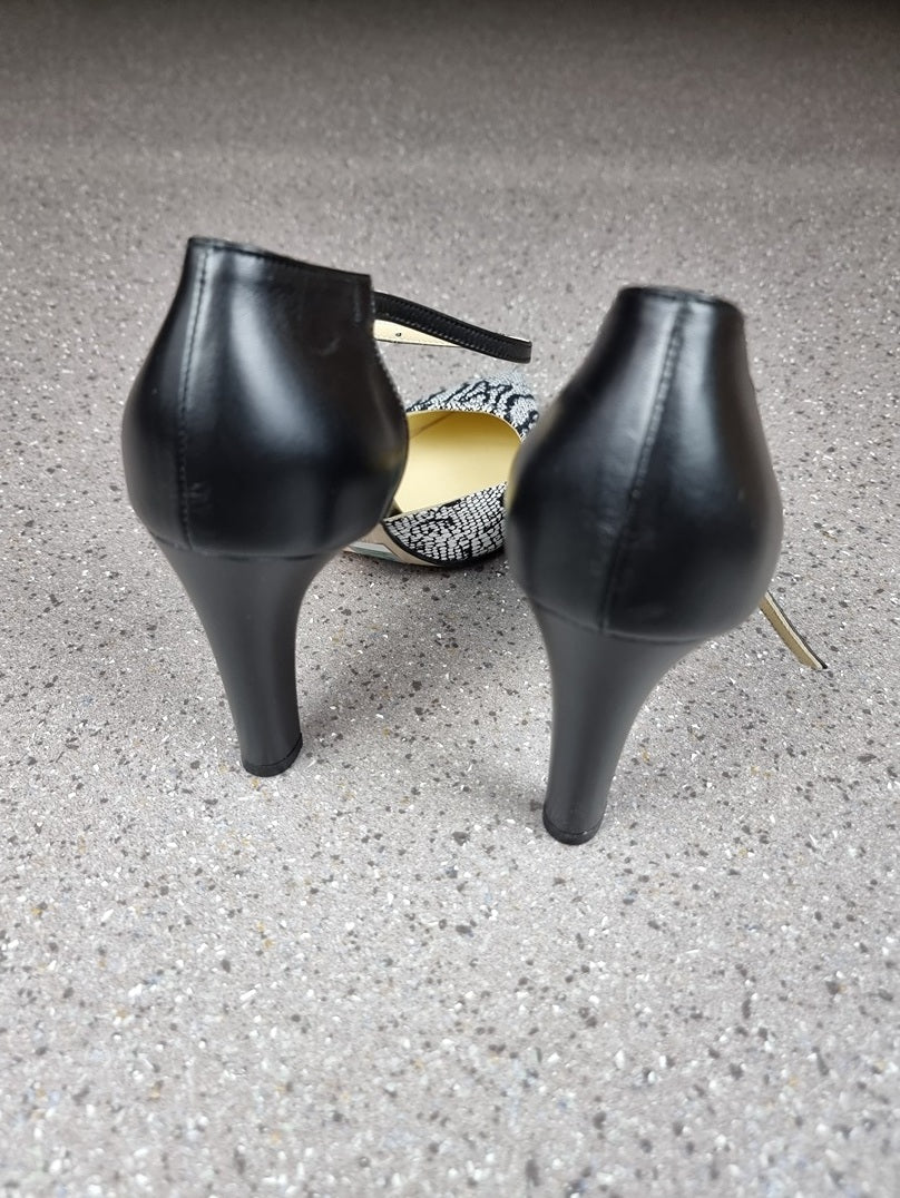 Chaussures à talon Linea Raffaelli Noir Blanc Python - 39.5