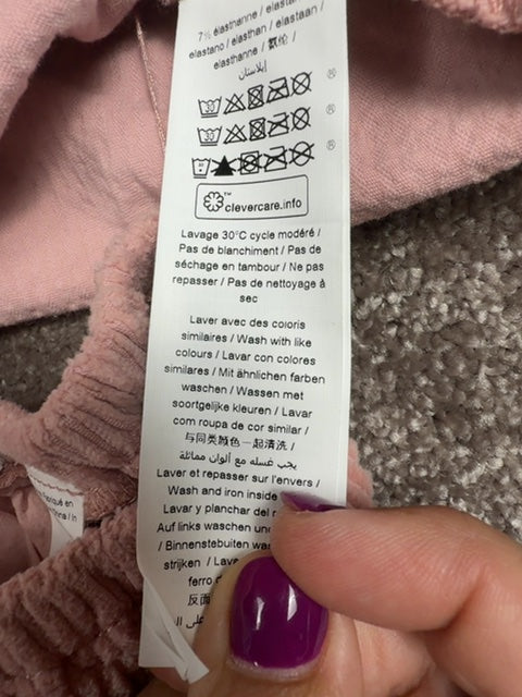 Ensemble robe bloomer et tee-shirt Ikks rose et blanc - 18 mois / 80cm Réf: 0628