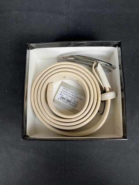 Ceinture Cleofe Finati crème en cuir