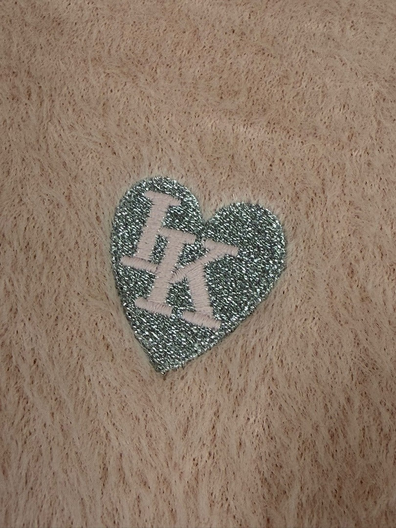 Sweat à capuche tot dou badge coer file Ikks rose -8 ans Réf: 014