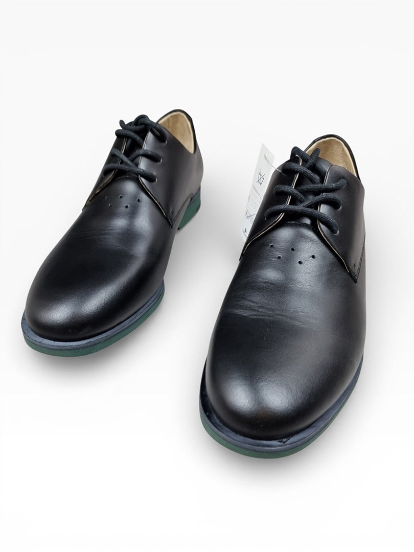 Chaussures Lacoste en cuir noir et vert - 38