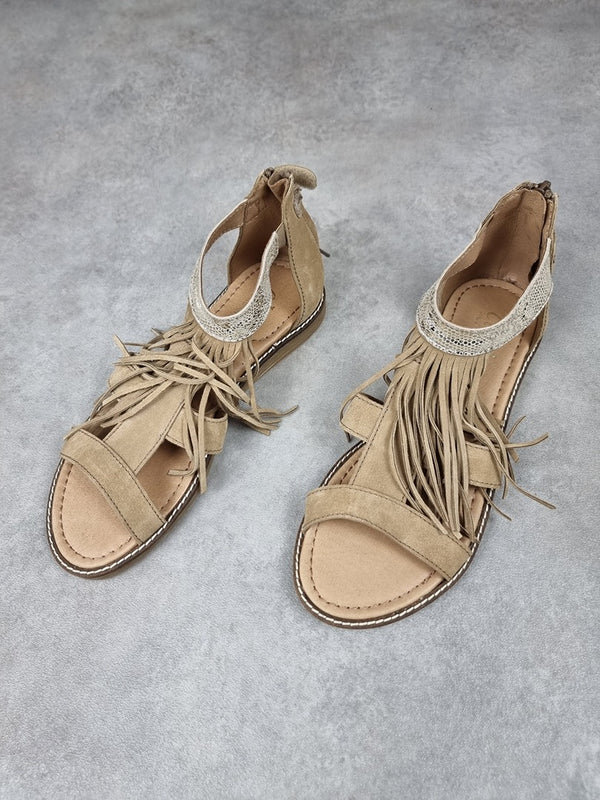 Sandales femme chic! beige - Pointure 37