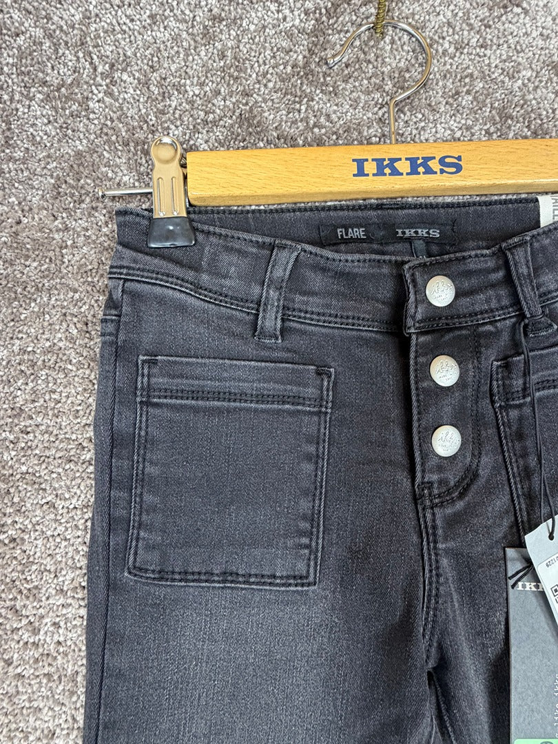 Jean flare fille Ikks noir - 8 ans Réf: 170