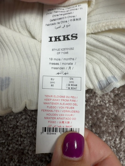 Ensemble robe bloomer et tee-shirt Ikks rose et blanc - 18 mois / 80cm Réf: 0628
