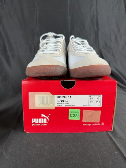 Baskets Puma blanc gris - 40 Réf: C223
