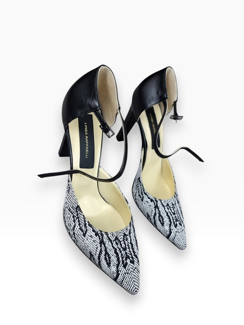 Chaussures à talon Linea Raffaelli Noir Blanc Python - 39.5