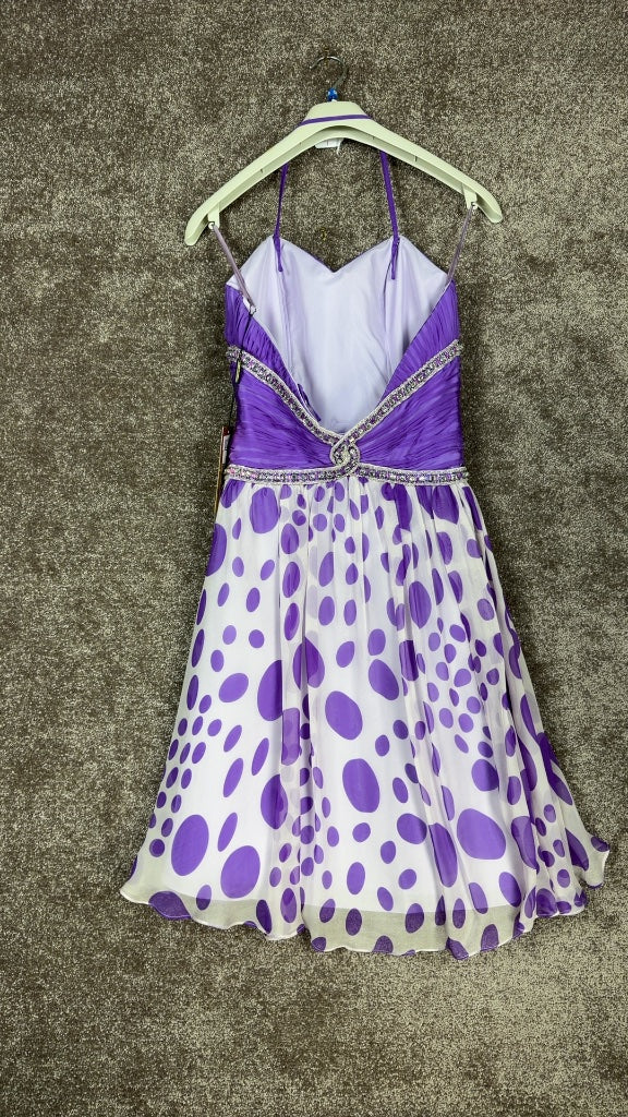 Robe de soirée Linea Raffaelli violet - 38 Réf: 0377