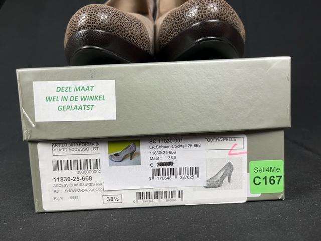 Escarpins Linea Raffaelli marron - 38.5 Réf: C167