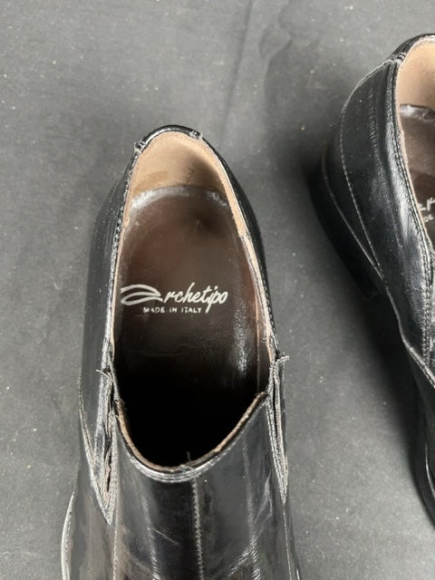 Chaussures habillées Archetipo noir avec semelle en cuir - 40 Réf: 090