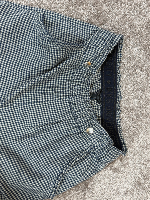 Pantalon fille Ikks marine à carreaux taille 12 ans / 152 cm Réf: 177