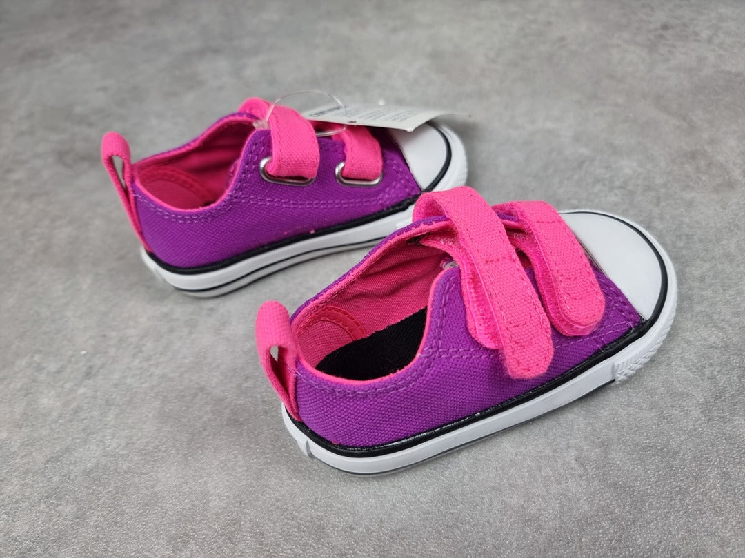 Baskets bébé fille Converse violet - Taille 20 Réf: C002