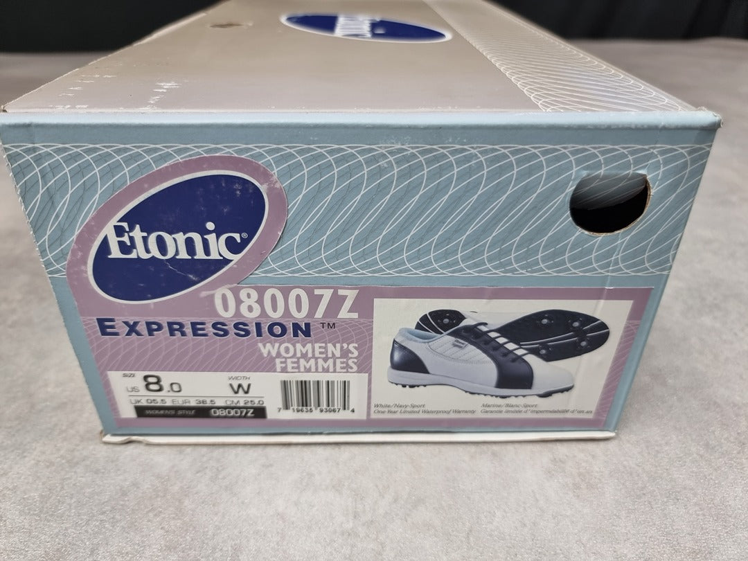 Chaussures de golf femme Etonic blanc marine - Pointure 38.5 C037