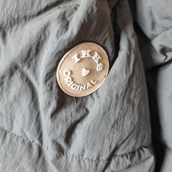 Manteau Doudoune réversible Ikks Rose et Vert - 3 ans