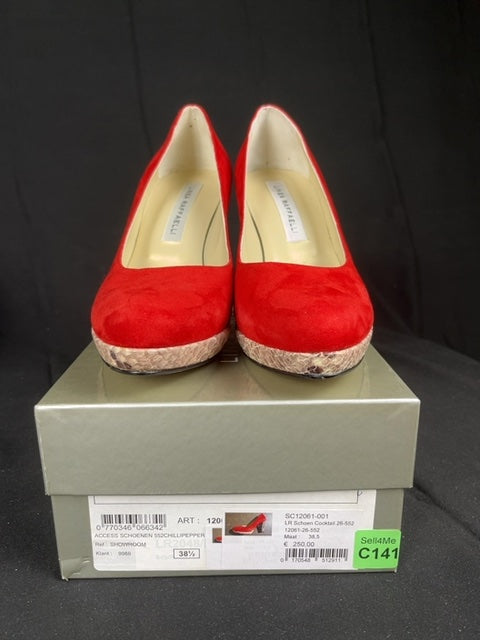 Escarpins Linea Raffaelli Rouge - 38.5 Réf: C141