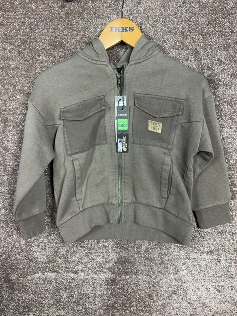 Cardigan enfant Ikks kaki - 4 ans / 104 cm Réf: 0601