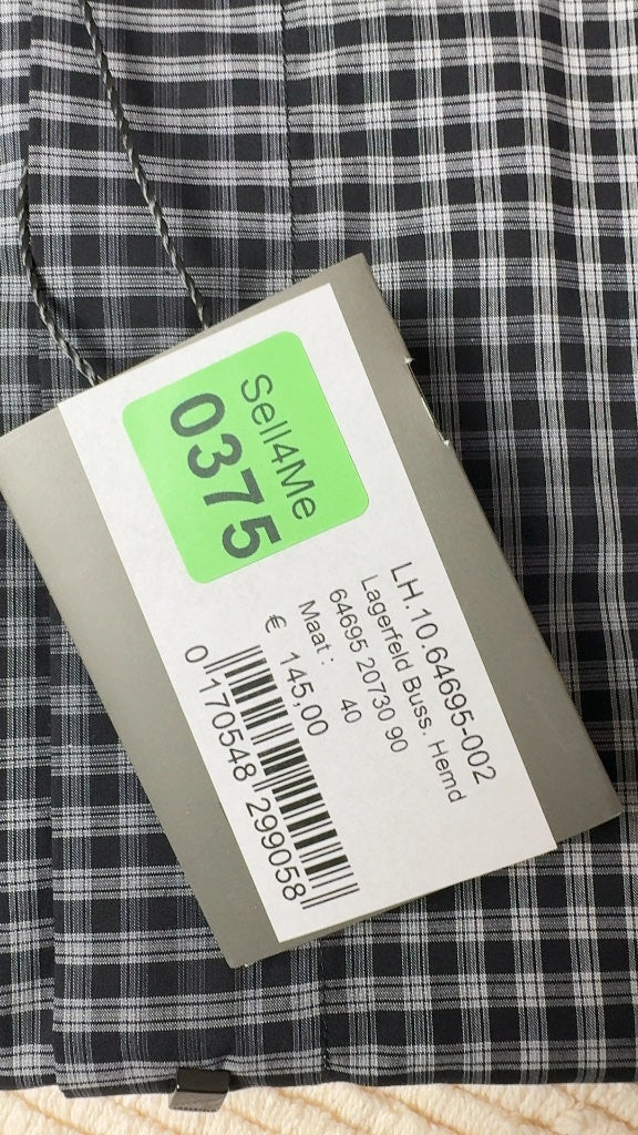 Chemise Karl Lagerfeld noire - 40 Réf: 0375